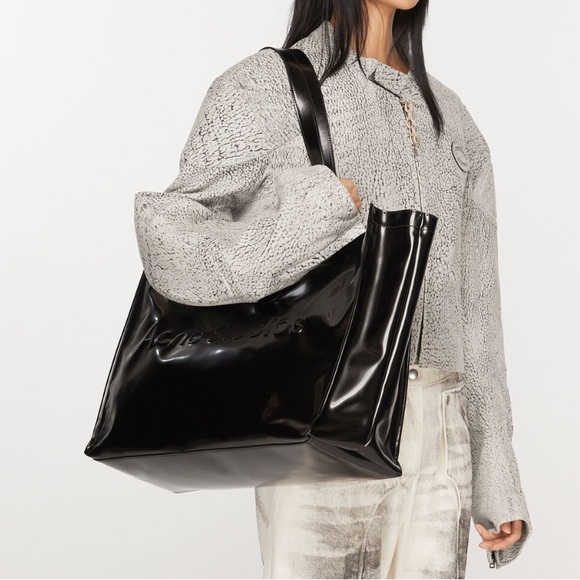 Acne Studios logo Shoulder Tote Bag - Picture 2 of 8